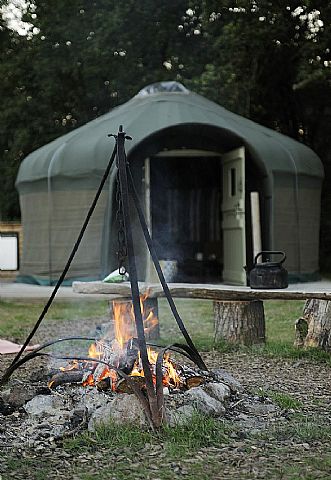 Wood Fire Camping Dorset - Stock Gaylard