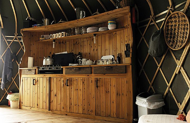 Kitchen - Traditional Glamping Dorset