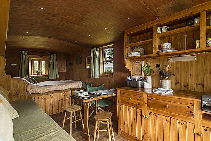 Sawpits Wagon with Double Bed, Indoor & Outdoor Seating & Kitchen Area